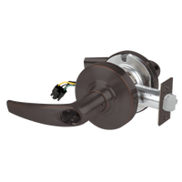 Schlage ND80JD-EU-ATH-643E electrified storeroom cylindrical lock, dark bronze Athens lever with latch