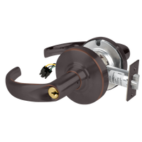 Schlage ND80PD-SPA-RX 643E storeroom lock, Sparta lever, dark bronze cylindrical lock with RX wiring