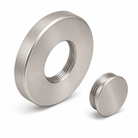 Schlage 09-508-A blank rose US630 satin stainless steel with threaded blank plug for L Series exterior