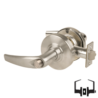 Schlage ALX40-ATH Privacy Cylindrical Lock, Athens Lever, Non-Keyed