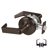 Schlage ALX40-RHO Privacy Cylindrical Lock, Rhodes Lever, Non-Keyed