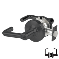 Schlage ALX40-TLR Privacy Cylindrical Lock, Tubular Lever, Non-Keyed