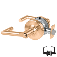 Schlage ND40S-BRK Cylindrical Privacy Lockset, Boardwalk Lever, Non-Keyed, Grade 1