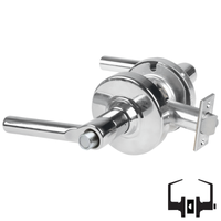Schlage ND40S-BRW Cylindrical Privacy Lockset, Broadway Lever, Non-Keyed, Grade 1