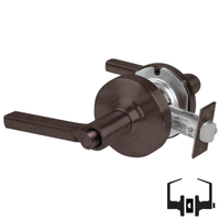 Schlage ND40S-LAT Cylindrical Privacy Lockset, Latitude Lever, Non-Keyed, Grade 1