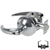Schlage ND40S-OME Cylindrical Privacy Lockset, Omega Lever, Non-Keyed, Grade 1