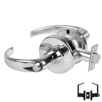 Schlage ND40S-SPA Cylindrical Privacy Lockset, Sparta Lever, Non-Keyed, Grade 1
