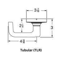Schlage ALX80P6-TLR Storeroom Cylindrical Lock, Tubular Lever, 6 Pin Schlage "C" Keyway, Keyed Different