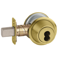 Schlage B562B Double Cylinder Deadbolt, SFIC Prep, Less Core, Adjustable 2-3/8" and 2-3/4" Backset, Grade 3, Non Handed