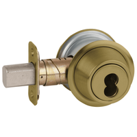 Schlage B562B Double Cylinder Deadbolt, SFIC Prep, Less Core, Adjustable 2-3/8" and 2-3/4" Backset, Grade 3, Non Handed