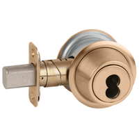 Schlage B562B Double Cylinder Deadbolt, SFIC Prep, Less Core, Adjustable 2-3/8" and 2-3/4" Backset, Grade 3, Non Handed