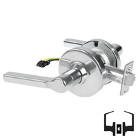 Schlage ND10S-LAT-RX Cylindrical Passage Set, Latitude Lever, Non-Keyed, Request To Exit Switch, US26-625 Bright Chrome
