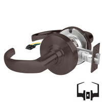 Schlage ND10S-SPA-RX Cylindrical Passage Set, Sparta Lever, Non-Keyed, Request To Exit Switch, US10B-613 Oil Rubbed Bronze