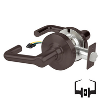 Schlage ND10S-TLR-RX Cylindrical Passage Set, Tubular Lever, Non-Keyed, Request To Exit Switch, US10B-613 Oil Rubbed Bronze