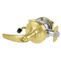 Schlage ND44S-ATH Cylindrical Hospital Privacy Lock, Athens Lever, Non-Keyed, US4-606 Satin Brass