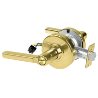 Schlage ND44S-LAT Cylindrical Hospital Privacy Lock, Latitude Lever, Non-Keyed, US3-605 Bright Brass