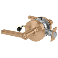Schlage ND44S-LAT Cylindrical Hospital Privacy Lock, Latitude Lever, Non-Keyed, US10-612 Satin Bronze