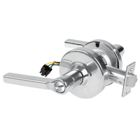 Schlage ND44S-LAT Cylindrical Hospital Privacy Lock, Latitude Lever, Non-Keyed, US26-625 Bright Chrome