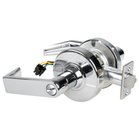 Schlage ND44S-RHO Cylindrical Hospital Privacy Lock, Rhodes Lever, Non-Keyed, US26-625 Bright Chrome