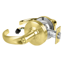 Schlage ND44S-SPA Cylindrical Hospital Privacy Lock, Sparta Lever, Non-Keyed, US4-606 Satin Brass