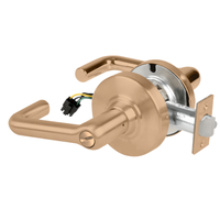 Schlage ND44S-TLR Cylindrical Hospital Privacy Lock, Tubular Lever, Non-Keyed, US10-612 Satin Bronze