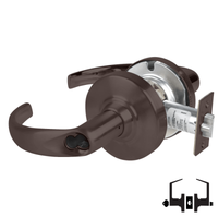 Schlage ND53-BD-SPA cylindrical entrance lock, Sparta lever, 613 oil-rubbed bronze, SFIC prep less core
