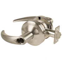 Schlage ND70BD-OME 619 classroom cylindrical lock, satin nickel, Omega lever with SFIC prep less core
