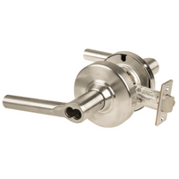 Schlage ND70JD-BRW classroom cylindrical lock, Broadway lever, 619 satin nickel, FSIC less core