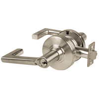 Schlage ND70PD-LON 619 classroom cylindrical lock with Longitude lever, satin nickel, keyed cylinder