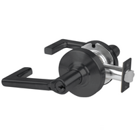 Schlage ND70PD-LON classroom lockset, 622 matte black, cylindrical lock with Longitude lever and keyed cylinder
