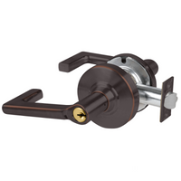Schlage ND70PD-LON-643E classroom cylindrical lock, dark bronze Longitude lever with keyed cylinder