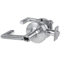 Schlage ND80BD-LON-626 storeroom cylindrical lock with Longitude lever, satin chrome, SFIC less core