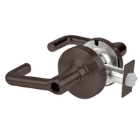 Schlage ND80JD-TLR storeroom cylindrical lock, tubular lever, 613 dark bronze, less core