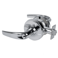 Schlage ND80PD-ATH 625 storeroom cylindrical lock, satin chrome Athens lever with keyed cylinder