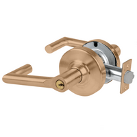 Schlage ND80PD-BRK-612 storeroom cylindrical lock, satin bronze Boardwalk lever with keyed cylinder