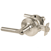 Schlage ND80PD-BRW 619 storeroom cylindrical lock, satin nickel, Broadway lever with keyed cylinder