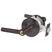 Schlage ND80PD-BRW storeroom cylindrical lock, Broadway lever, 643E dark bronze finish, keyed cylinder