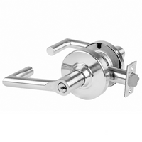 Schlage ND91PD-BRK Vandlgard entrance/office cylindrical lock, BRK lever, US625 bright chrome finish with keyed cylinder