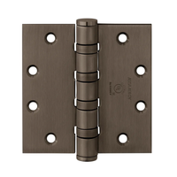 McKinney T4A3386-4-1/2x4-1/2 Full Mortise Heavy Weight Five Knuckle Hinge, US10B-613 Oil Rubbed Bronze