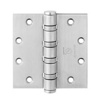 McKinney T4A3786-4-1/2x4 Full Mortise Heavy Weight Five Knuckle Hinge, US26D-626 Satin Chrome