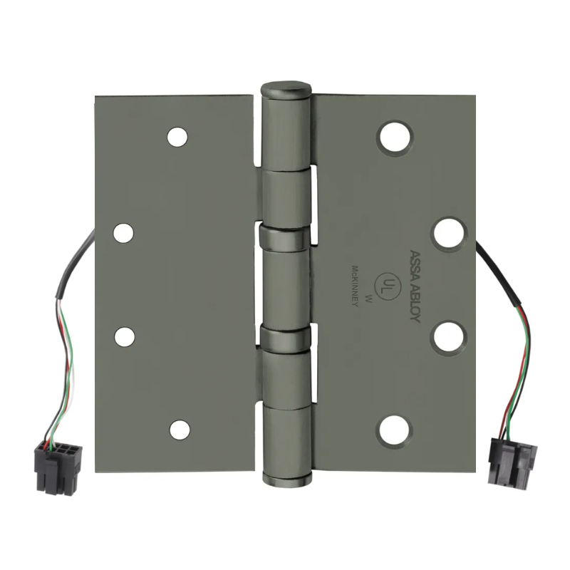 McKinney TB2714 4 1/2x4-1/2-USP-QC4 Electrified Quick Connect Prime Coated