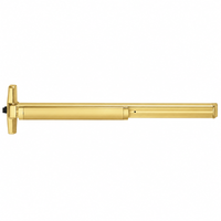 Von Duprin 33AEO Rim Exit Device, Narrow Stile Pushpad, 36 Inch, Exit Only, Less Trim, Hex Key Dogging