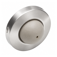 Ives WS406/407-CVX Convex Wall Stop, with Drywall and Masonry Anchors - US32D-630 Satin Stainless Steel