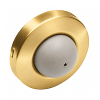 Ives WS406/407-CVX Convex Wall Stop, with Drywall and Masonry Anchors - US4-606 Satin Brass
