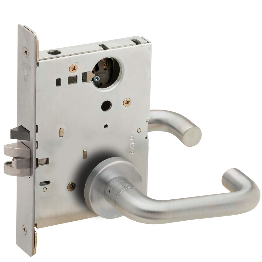 Schlage L9080L 03A Storeroom Mortise Lock, 03 Lever, A Rose