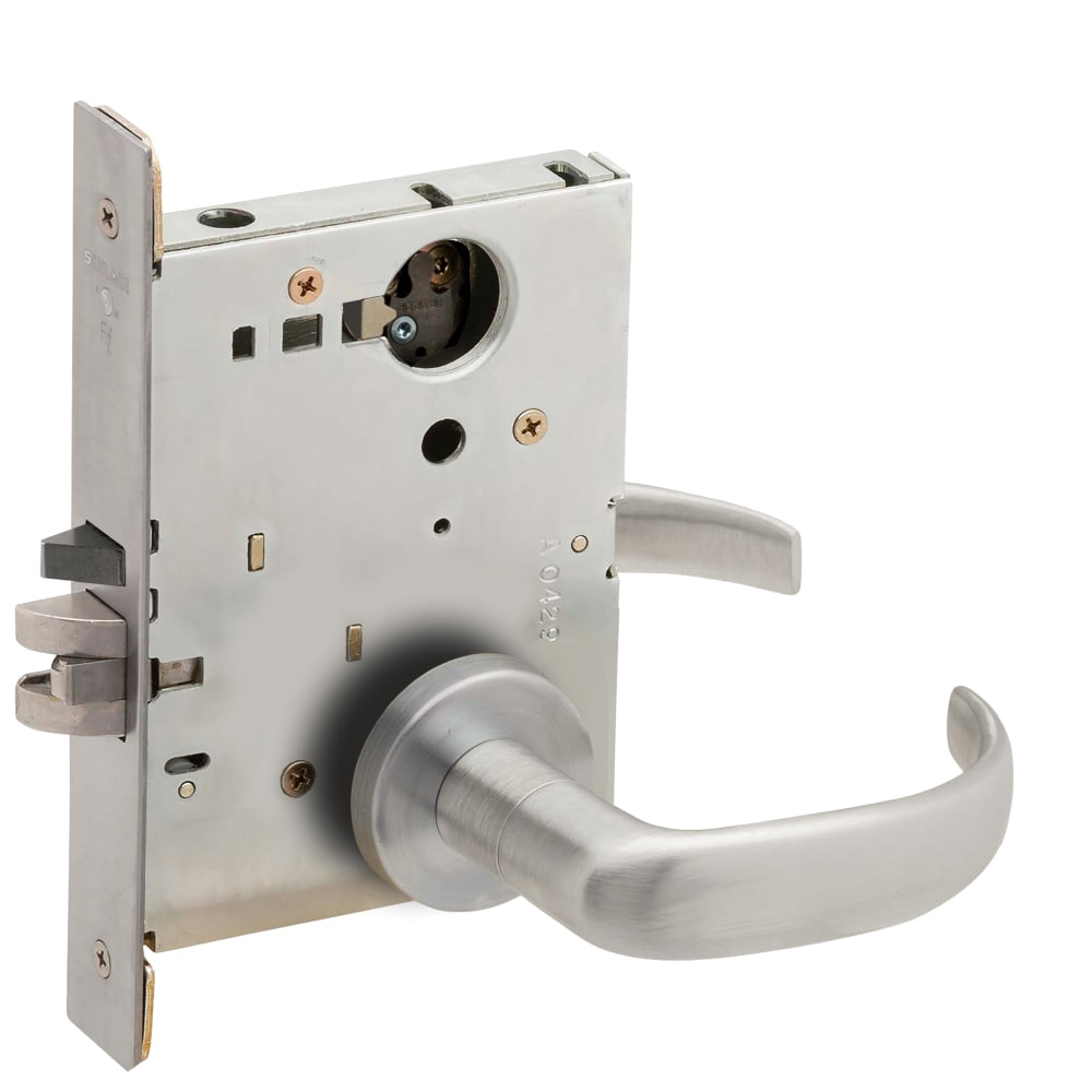 Schlage L9080L 17A Storeroom Mortise Lock, 17 Lever, A Rose