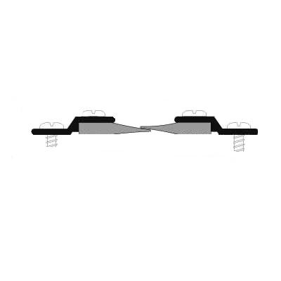Pemko 305DN-96 Split Astragal -  96" Length,  Black insert, Dark Bronze Anodized Aluminum