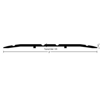 NGP 613DBK Saddle Threshold 6" Width, 1/4" Height, Dark Bronze Finish