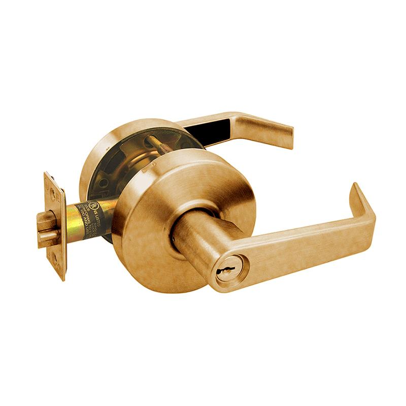 Arrow RL12SR 10 CS Storeroom Lever Lock SR Lever Satin Bronze