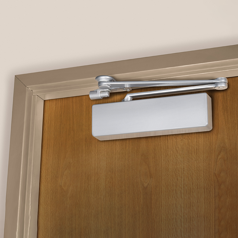 NORTON Heavy Duty Door Closer, Grade 1, Black Finish